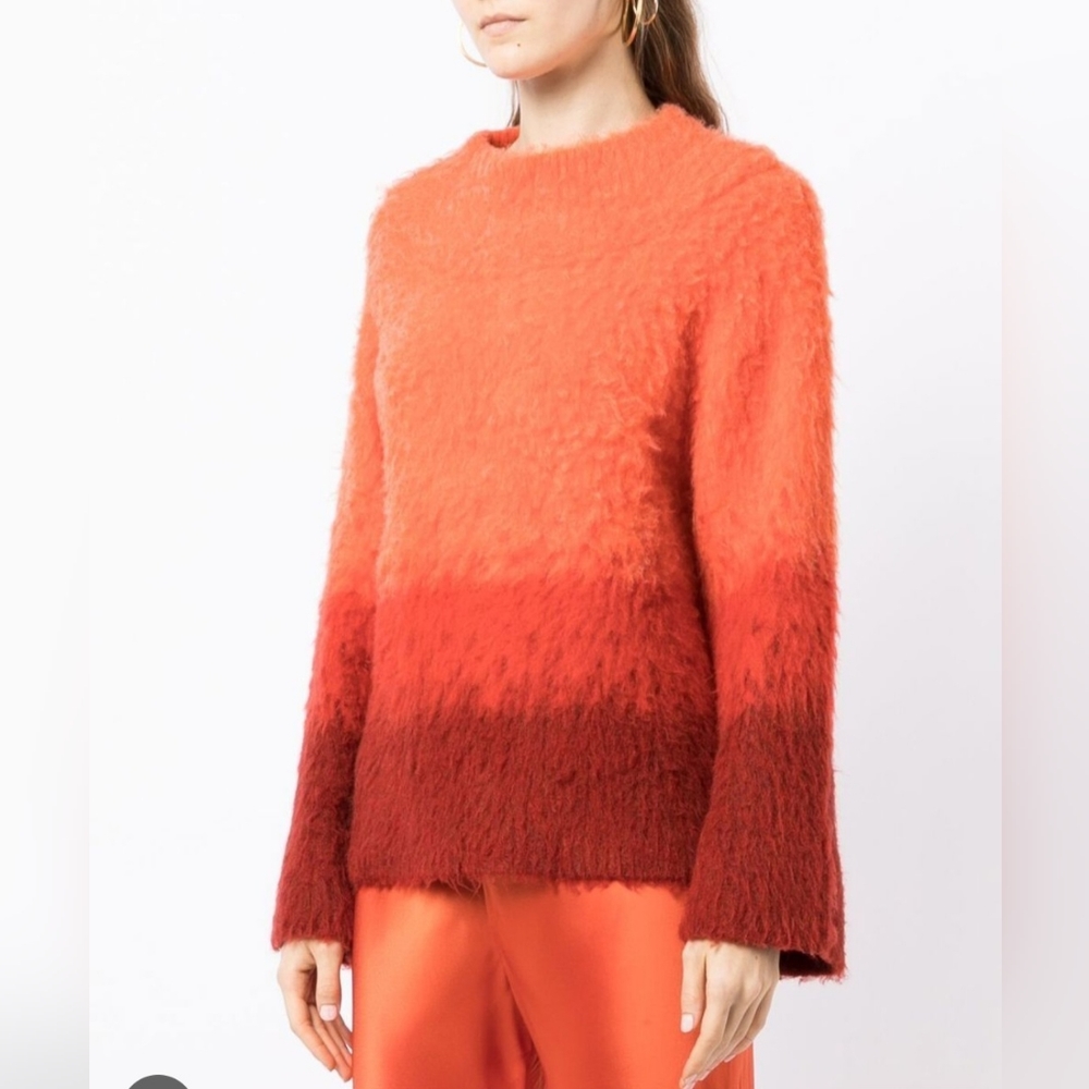 Cult Gaia ombré-effect crew-neck sweater - Orange